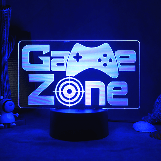 Insegne Neon: Game Zone - Insegne al neon, con batterie e presa usb. Led a basso consumo. Vari colori disponibili. - Game Zone -