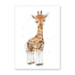 Poster: Cuccioli - Poster per camera dei bambini con piccoli animali pieni di gioia e colori. varie misure disponibili ed animali. - Giraffa - 40x60cm