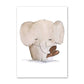 Poster: Cuccioli - Poster per camera dei bambini con piccoli animali pieni di gioia e colori. varie misure disponibili ed animali. - Elefante - 20x25cm