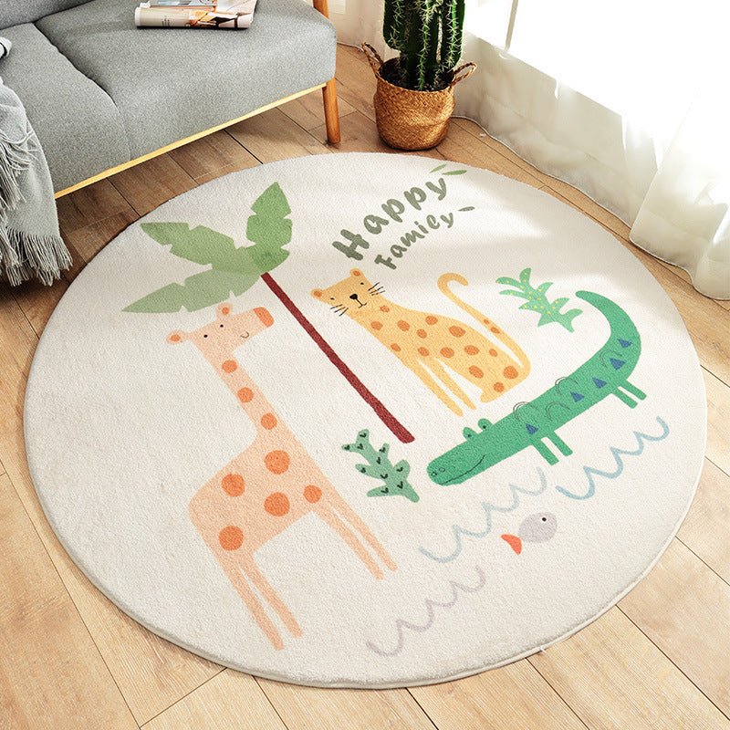 Tappeti Tappeto Soggiorno Tappeto Bambini Dinosauro Tappetini Rotondi  Tavolino Da Caffè Tappeto Bambini La Casa Che Copre Il Salone Antiscivolo  R230728 Da 17,14 €